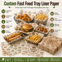 Papier ciré pour sandwichs et hamburgers en gros, personnalisable avec logo, utilisé dans les restaurants