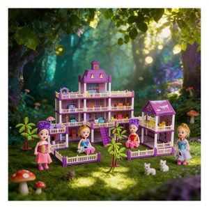 Plástico Vintage para Modelos con Mini Lámpara, Ventanas, Puertas, Muebles Decorativos, Regalo para Niños, Adultos y Coleccionistas - Product Image 6