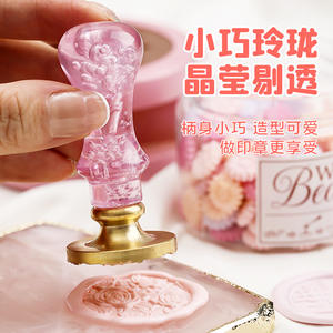 Tête de tampon à cire en forme d'alien pour la création de journaux et les travaux manuels en papier - Product Image 5