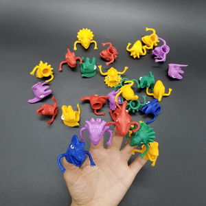 Wholesale Vending Capsule Toys for Kids TPR Soft Animal <b>Rubber</b> <b>Plastic</b> Dinosaur Monster Finger Puppet Unisex Boys Girls JO Brand - Product Image 1