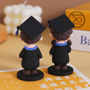 Figurine de dessin animé en gros pour la remise des diplômes, poupée étudiante, mini-figurine de diplômé pour les faveurs de fête de remise des diplômes, souvenir, cadeau - Product Image 3