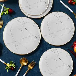 Bán Buôn Tùy Biến Ánh Sáng Sang Trọng Cổ Điển Đá Cẩm Thạch Phong Cách Xương Trung Quốc Bữa Ăn Tối Tấm Thiết Lập Thích Hợp Cho Khách Sạn Thanh Và Nhà Hàng - Product Image 5