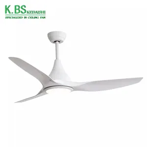 New Arrival Iron ABS AC Air Cooling Remote Control Decorative Indoor Industrial Smart Ceiling Fan With Light