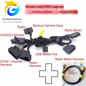 Car Series SYNC1 para SYNC2/SYNC3 Atualizar cablagem com PVC Jacket & Copper Conductor IP67 Avaliado - Product Image 4