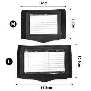 Pulsera de Fútbol Americano para Jugadores - Tarjeta de Estrategias Triple con Superficie de Borrado en Seco | Equipo de Entrenamiento para Entrenadores | Alternativa a las Libretas de Puntuación Deportiva - Product Image 3