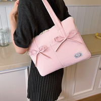 Bolso para portátil de nailon de 14 pulgadas estilo japonés y coreano, con detalle de lazo elegante, ultraligero, antirrobo, funda para tablet, comercio transfronterizo