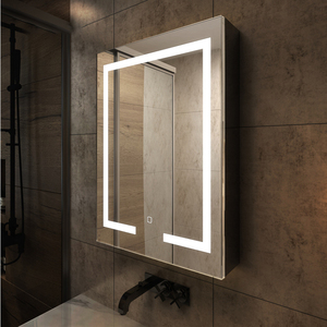 Gabinete de <span class=keywords><strong>medicina</strong></span> LED espejo inteligente interruptor de tocador de baño antiniebla - Product Image 4