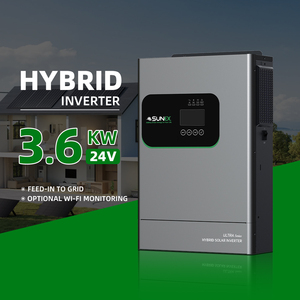 SUNEX Inversor de Onda Sinusoidal Pura Híbrido Solar de 3.6kw 3kw con Alta Potencia Fotovoltaica 120A MPPT y Función de Conexión a la Red - Product Image 1