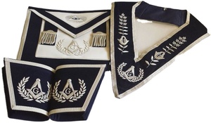 Blue NBผ้ากันเปื้อนคุณภาพสูง,เสื้อกันเปื้อนทอมือทำจากเงินลายปักที่ปกเสื้อกางเกง - Product Image 2