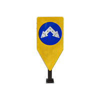 Panneau de signalisation routière extérieur EGP entièrement réfléchissant, personnalisé, en fer, aluminium, plastique, avec revêtement par pulvérisation, signalisation de circulation solaire stroboscopique
