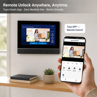 Sonnette vidéo intelligente WiFi avec application Tuya |   Système d'interphone vidéo 4 unités pour maison et immeubles multi-appartements