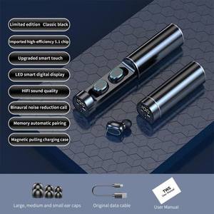 Nuevo <span class=keywords><strong>N21</strong></span> Tws Auriculares Juego Auriculares Pantalla LED Música Auriculares inalámbricos con linterna para xiaomi M28 Y50 en Auriculares - Product Image 3