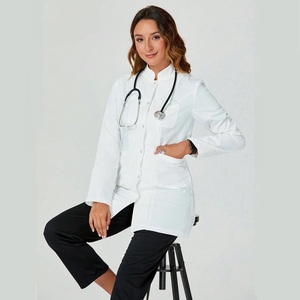 Blouse de laboratoire à manches longues personnalisée - Blouse blanche professionnelle pour étudiants, cliniques dentaires, instituts de beauté et travaux de laboratoire - Product Image 4