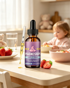 OEM 60ml Gouttes de magnésium complexe pour enfants L-Théanine Vitamine <span class=keywords><strong>B6</strong></span> D Complément alimentaire pour le sommeil - Product Image 5