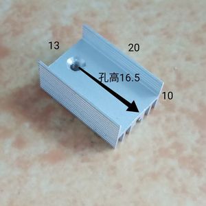 Dissipateur thermique en aluminium To220 13x10x20 25mm pour transistor Mosfet 7805 Thyristor Diode Zener Dissipation de chaleur - Product Image 2