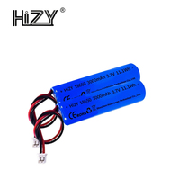 Batterie cylindrique au lithium HiZY 18650 3.7V 3000mAh rechargeable avec protection PCM, connecteur, cathode LiCoO2, durée de vie de 500 cycles pour