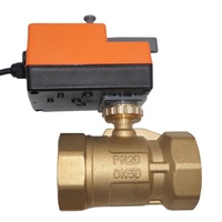Vanne à bille électrique en laiton Winvall à commande rapide 24VAC/DC, moteur 0-10V 4-20mA, actionneur motorisé, vanne à bille électrique 2 voies DN32 DN40 DN50