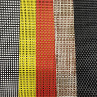 Tissu en maille Teslin coloré 70% PVC 30% polyester, tissu en polyester enduit de PVC