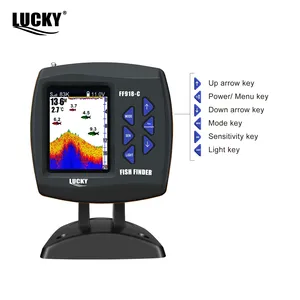 เครื่องหาปลาไร้สายหน้าจอ LCD 183 ม. รีโมทเหยื่อตกปลา IP68 กันน้ำแบตเตอรี่ลิเธียมเรือตกปลา <span class=keywords><strong>LUCKY</strong></span> FF-918CWL - Product Image 3