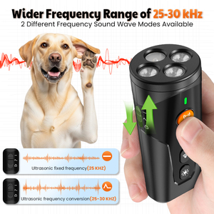Nieuw Binnen 3 Sonische Ultrasoon Verstelbare Hond Afschrikmiddel 1200Mah Oplaadbare Hond <span class=keywords><strong>Trainer</strong></span> Blaffende Controle Repeller Apparaat - Product Image 5