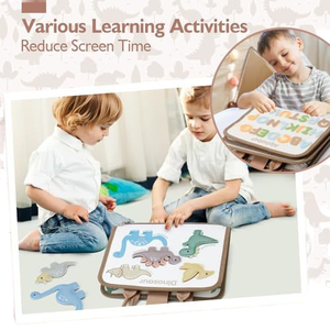 Nuovo Design Montessori 8 pagine sentito occupato <span class=keywords><strong>libro</strong></span> Pre-apprendimento giocattoli educativi regalo <span class=keywords><strong>per</strong></span> <span class=keywords><strong>ragazzi</strong></span> e ragazze dinosauro Design occupato tavola - Product Image 4