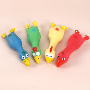 Squeak yenilik <span class=keywords><strong>Pet</strong></span> oyuncak ile tavuk lateks köpek ChewToy - Product Image 5