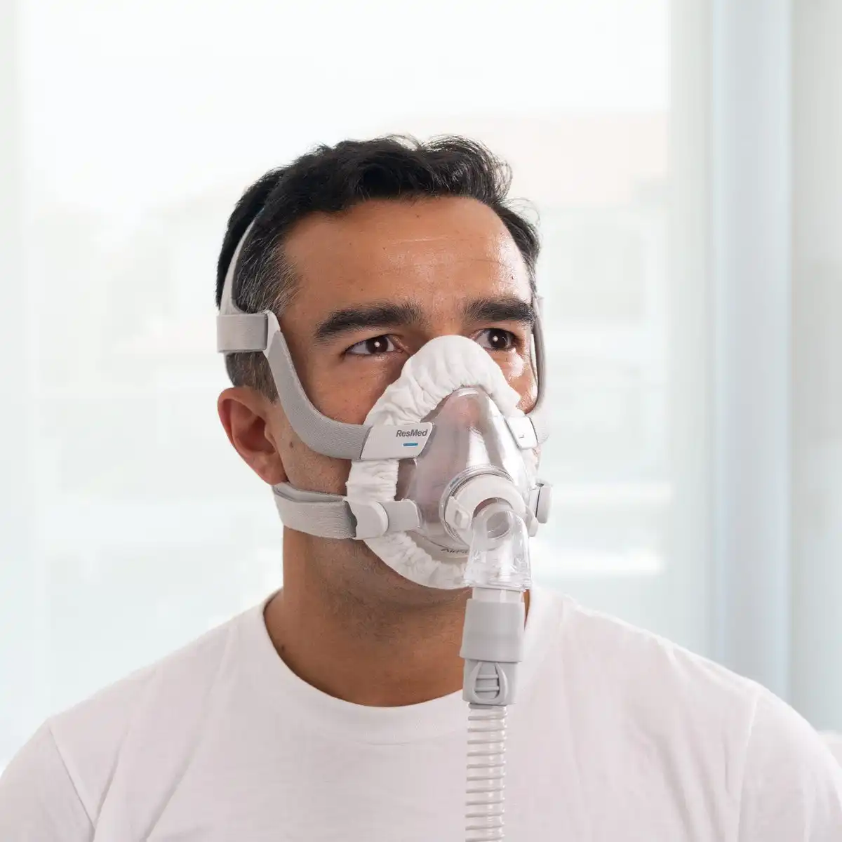 पूरा चेहरा CPAP मुखौटा Liners के लिए पुन: प्रयोज्य कुशन कवर AirFit F20 और AirTouch F20 को कम लाल मार्क सूट के लिए सबसे पूरा चेहरा मास्क