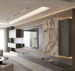 Mueble de Salón Moderno y Minimalista para TV, Color Blanco, con Cajones y Estantes para Espacios Pequeños - Product Image 4