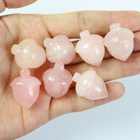 Vente en gros de pierres précieuses en forme de gland naturelles, décoratives, sculptées à la main, cristal de guérison, pierre de noisette pour la décoration de la maison, cadeau