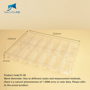 Factory Customized Disposable Food Grade PET <strong>Plastic</strong> Rectangle <strong>Dessert</strong> Slice Pastry For Sushi Cake Dumpling Packaging <strong>Trays</strong> - Product Image 6