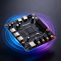 Placa Decodificadora Dolby Atmos al por Mayor, Decodificador de Audio Multicanal PCBA, Compatible con HDCP2.3, Placa Base Receptora AV para Sistema de Cine
