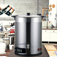 Équipement commercial électrique en acier inoxydable pour la bière, 40L 3000W, grande capacité, monocouche, pour la fusion de cire et la fermentation, avec cœur PLC, facile à utiliser