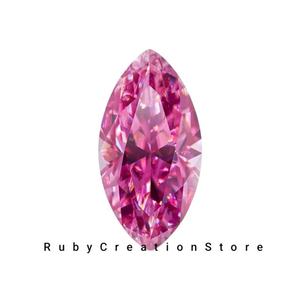Best Pink Marquise Moissanite Stone VVS1 Clarity, <b>Loose</b> <b>Gemstone</b> for Jewellery for Jewelry Making All Sizes - Product Image 5