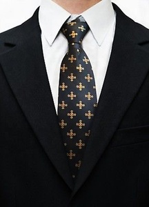 Regalia-Corbata de seda masónica con diseño personalizado, traje negro - Product Image 4