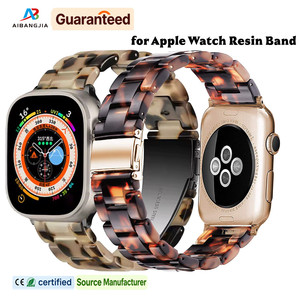 Correa de Reloj Inteligente de Lujo para Mujer, Correa de Resina Transparente para Reloj <span class=keywords><strong>Apple</strong></span> Serie 11 10 9 8 7 6 - Product Image 1