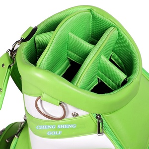 Bolsas de Golf de Torneo con Cierre de Cremallera, Duraderas, de PU Verde, con Logotipo Personalizado Directo de Fábrica, Portátiles, para Hombre y Mujer, Tamaño 9.5x35", Exportación - Product Image 2