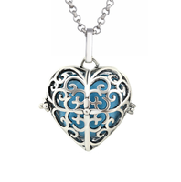Collier diffuseur d'huiles essentielles en alliage suspendu pour aromathérapie unisexe