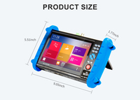 NOYAFA NF-IPC722 Monitor de Prueba CCTV 4K de 7 Pulgadas, Probador de Cámaras IP ONVIF con Cable PoE HDMI, Medidor de Potencia Óptica TDR