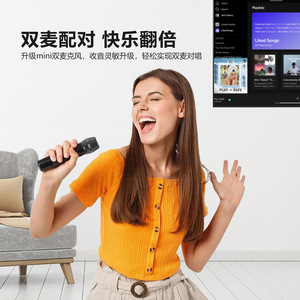 Portable Karaoke Speaker 10 Wireless Dual <b>Microphone</b> Outdoor Indoor Ktv System SD306S - Product Image 3