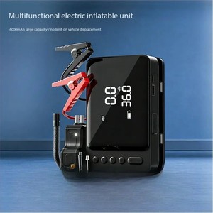 Arrancador de Coches de 7200mAh y 12V con Inflador de Neumáticos de 150PSI, Compresor de <span class=keywords><strong>Aire</strong></span> Portátil, Banco de Energía, Fuente de Alimentación de Emergencia <span class=keywords><strong>para</strong></span> Automóvil - Product Image 5