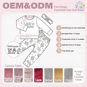 Conjunto <span class=keywords><strong>de</strong></span> Ropa Premium Personalizada para Niña, Top <span class=keywords><strong>de</strong></span> Manga Larga con Letras, Leggings con Estampado Floral <span class=keywords><strong>de</strong></span> Cactus, Diadema, 3 Piezas, para Moda Urbana - Product Image 2