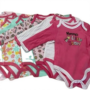Vente en gros Kiddiezoom Combinaison bébé en coton 100% doux, tricotée, à manches longues, fermeture à boutons, imprimée, pour nourrissons et tout-petits - Product Image 3