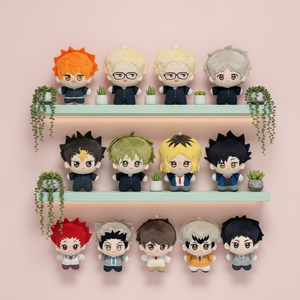 13 Designs – Nouveauté ! Porte-clés en peluche douce de 10 cm, style japonais, figurines d'anime <span class=keywords><strong>Haikyuu</strong></span>, breloques pour sacs et accessoires de clés - Product Image 1
