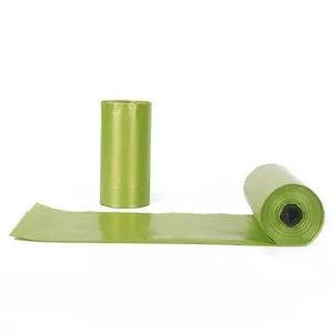 Eco-Friendly Garbage Bags with Portable Dispenser - 6 Rolls Biodegradable Waste Bags for Home/<b>Kitchen</b>/Outdoor Use - Product Image 2