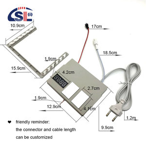 DC 12V 5A 60W buğu akıllı tek renk dokunmatik sensör anahtarı Led ayna dokunmatik ayna ile zaman sıcaklık göstergesi - Product Image 3
