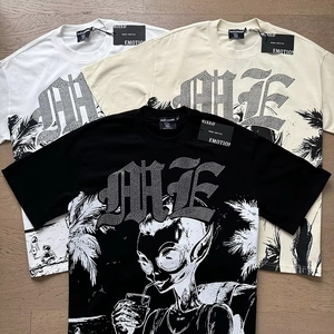 T-shirt estiva da uomo di alta qualità 100% <span class=keywords><strong>cotone</strong></span> con stampa grafica alla moda a maniche corte - Hot MIXED EMOTION - Product Image 5