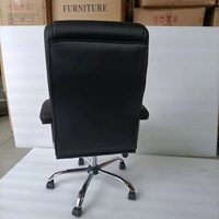 Chaise de bureau exécutive moderne à dossier haut en cuir, réglable en hauteur, pour usage commercial, robuste et stable, chaise pivotante de patron