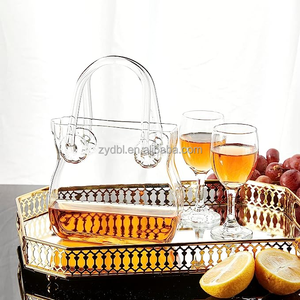 <span class=keywords><strong>Carafe</strong></span> à vin en verre borosilicate en forme de sac à main, design créatif, pour vin rouge et cocktails – Vente en gros - Product Image 3