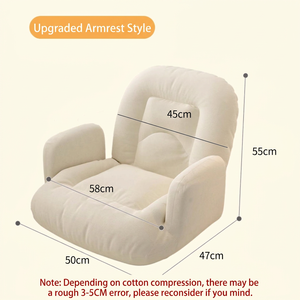 Sofá Puff Ovalado de Tela Europea Moderna, Sillón Reclinable de Una Plaza, Funda Extraíble, Cojín Suave para Sala de Estar, Dormitorio, Hotel - Product Image 2
