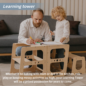 3In1 <strong>Kitchen</strong> Tower Slide Table Montessori Convertible <strong>Helper</strong> Tower Transformble Montessori Standing Tower <strong>Kitchen</strong> Step <strong>Stool</strong> - Product Image 4